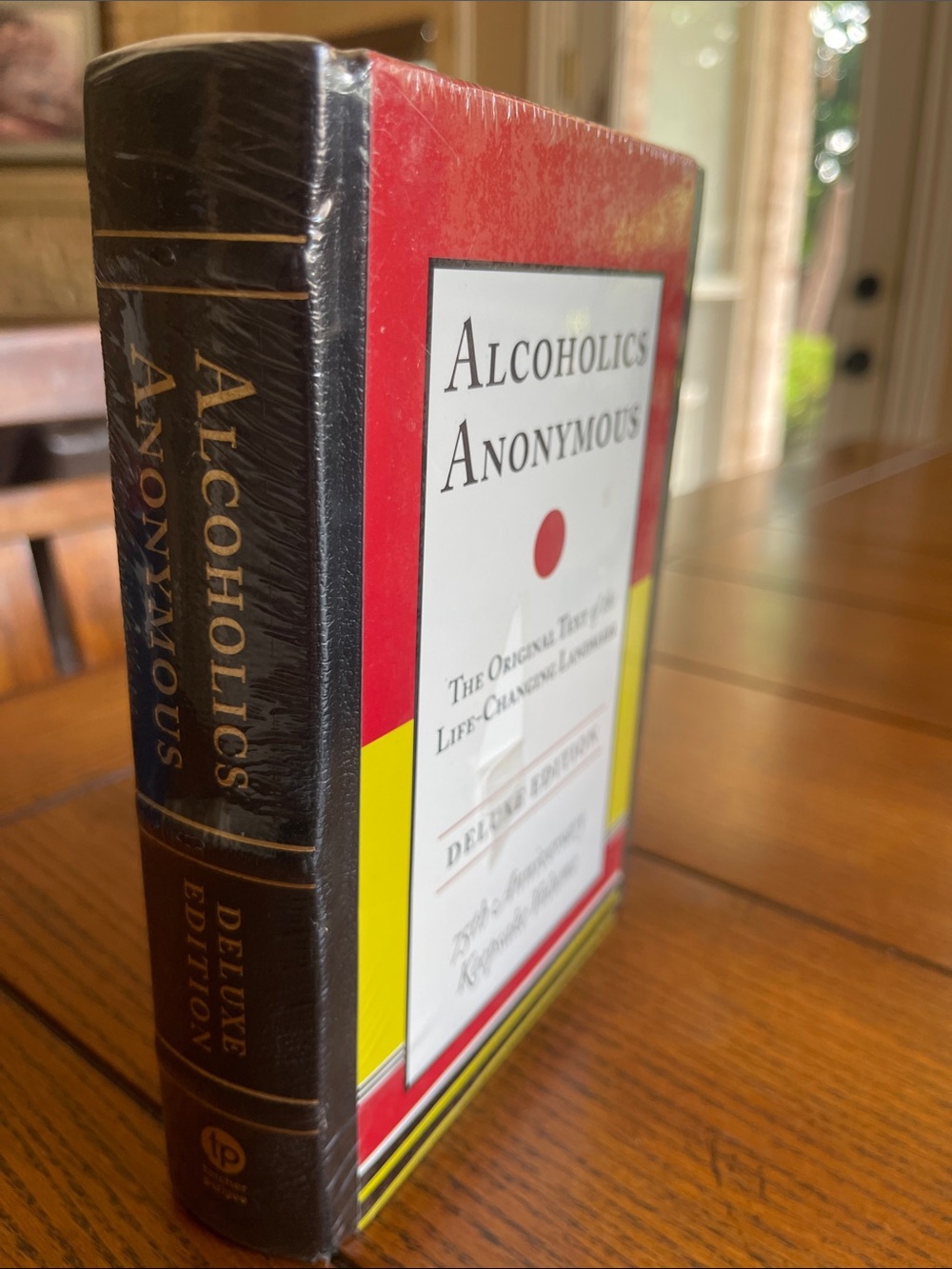 Brand New ALCOHOLICS ANONYMOUS Book 75th Anniversary Deluxe Vegan Leather Bound